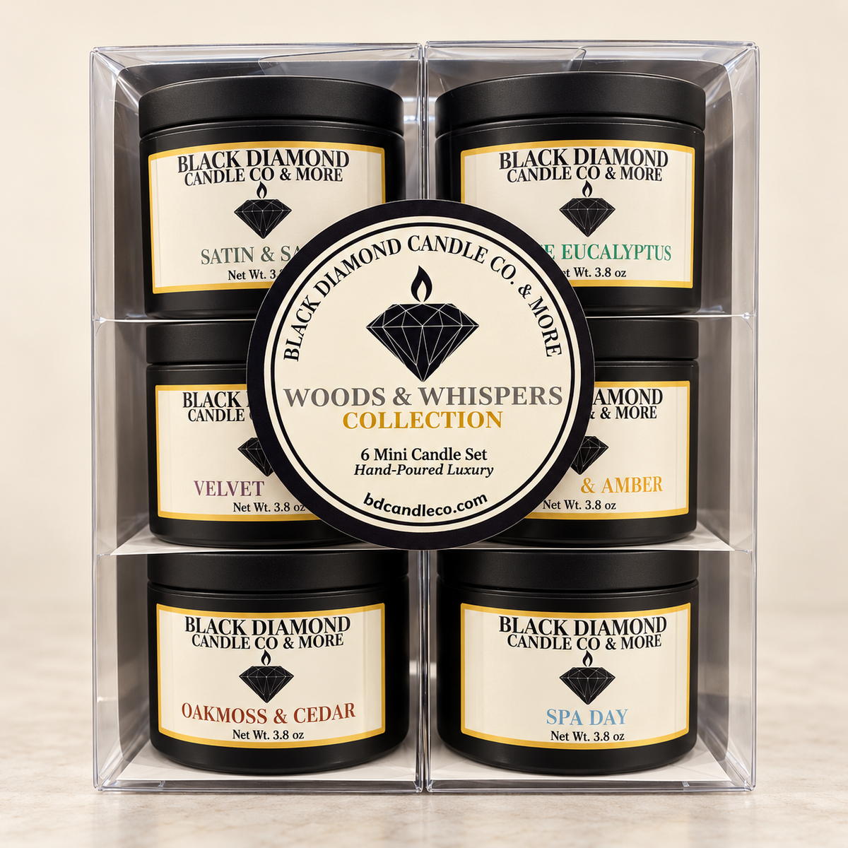 Woods & Whispers Mini Candle Collection