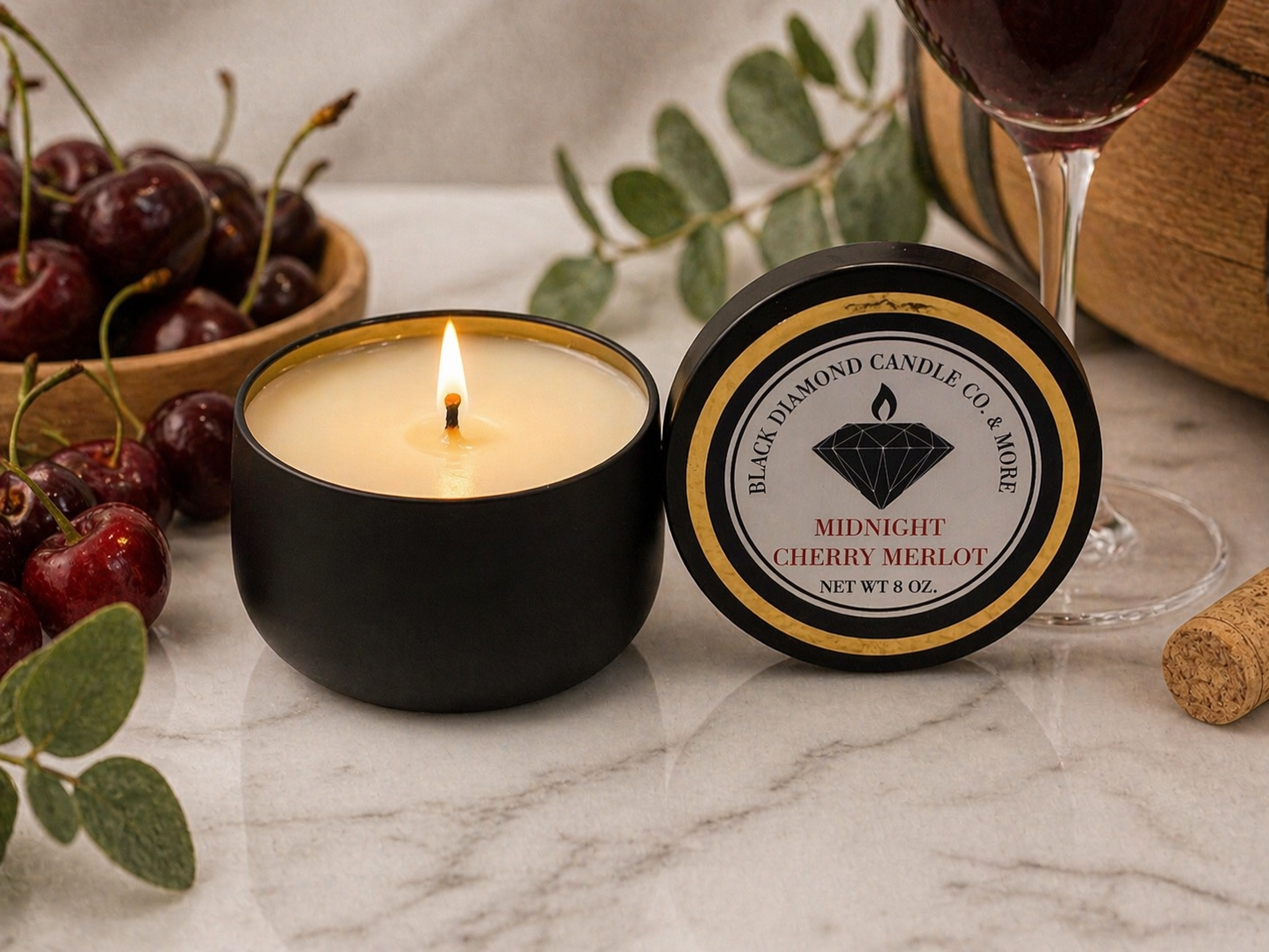 MIDNIGHT CHERRY MERLOT CANDLE