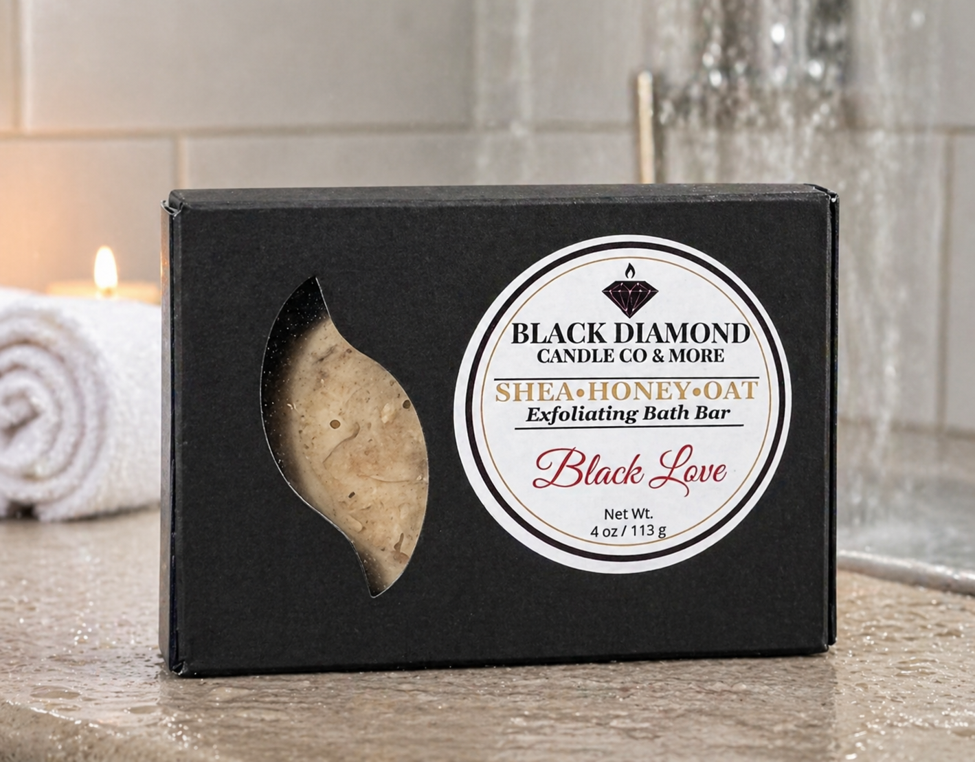 SHEA-HONEY-OAT EXFOLIATING BATH BAR