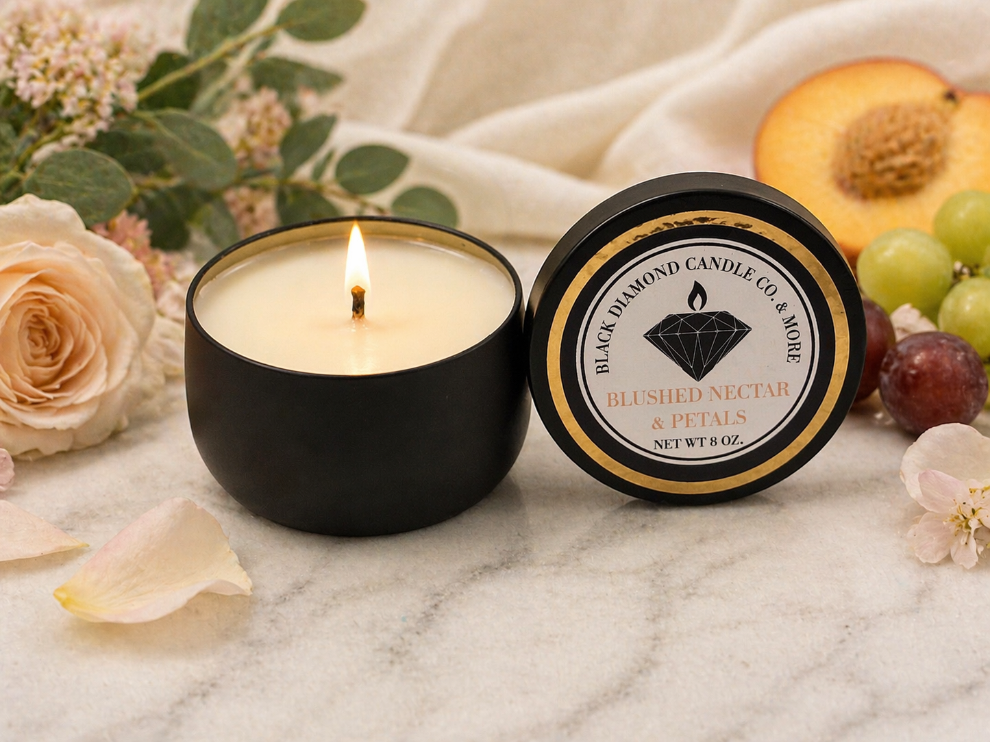 BLUSHED NECTAR & PETALS CANDLE