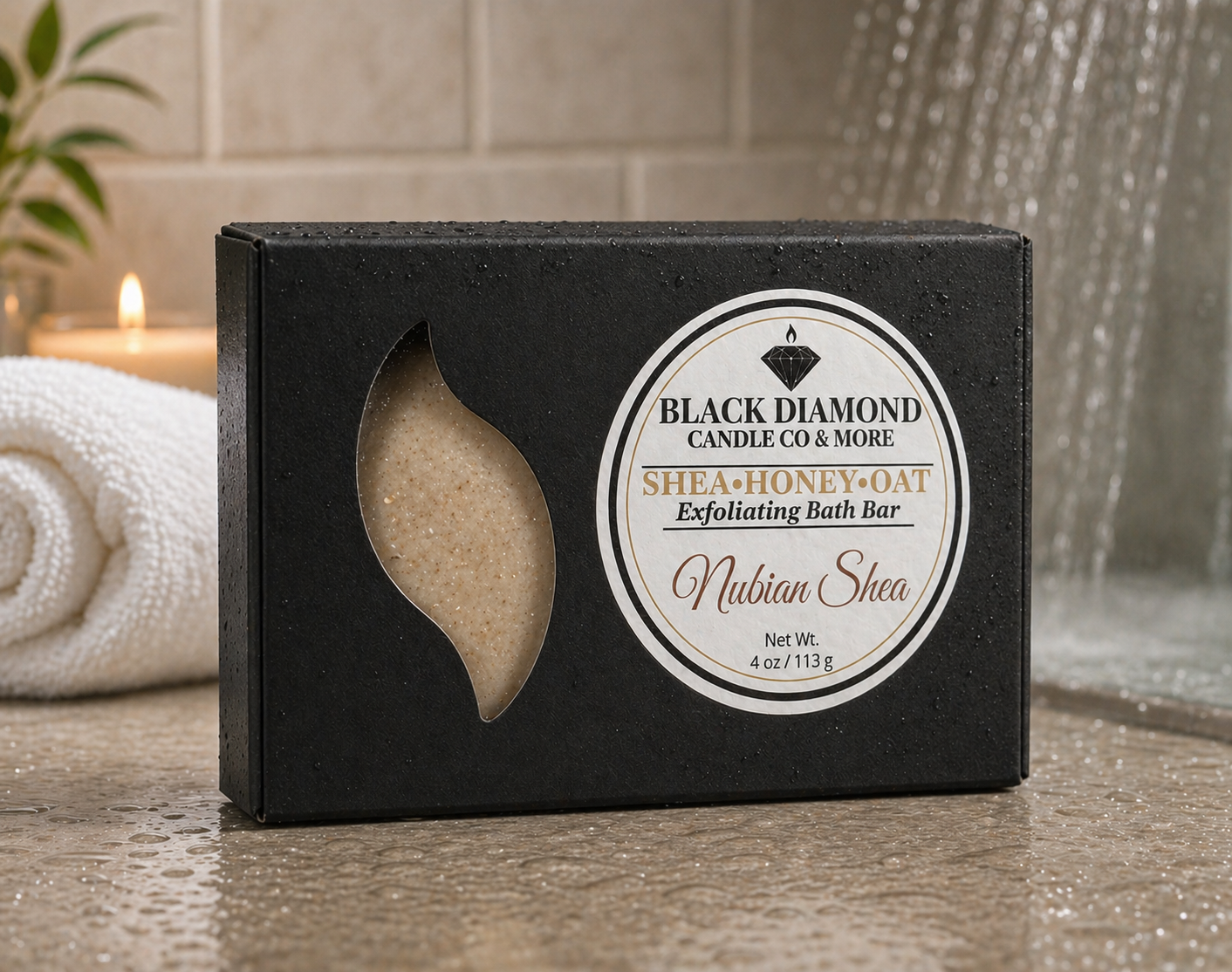SHEA-HONEY-OAT EXFOLIATING BATH BAR